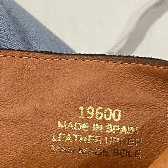 Marroqui Sanchez black leather ankle boots almond toe block heel women’s 40 - Picture 9 of 13